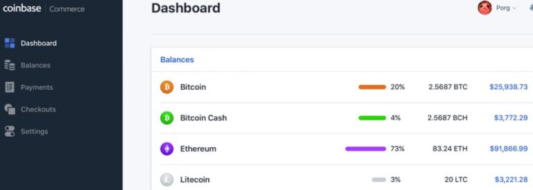 coinbase commerce dashboard